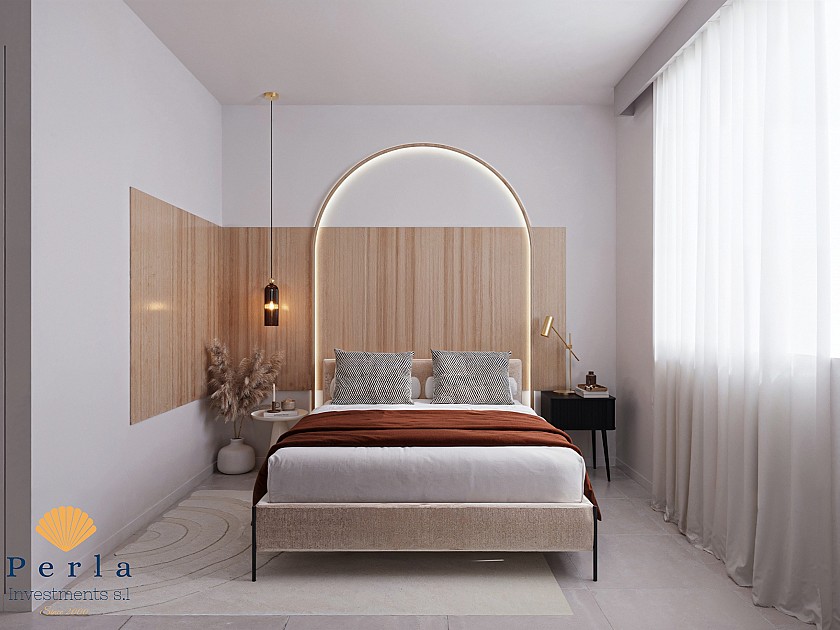 Nútímaleg neðri hæð með garði í San Miguel